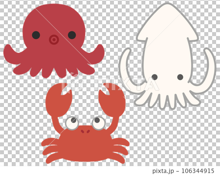 Sea creatures set 106344915