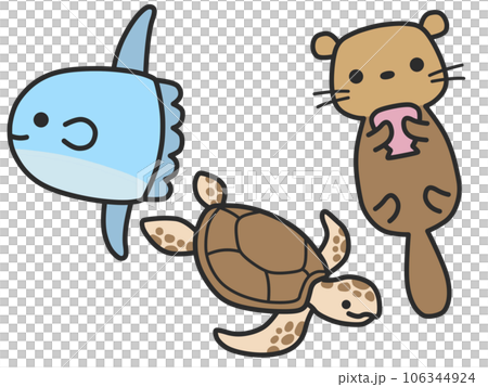 海の生き物セット 106344924