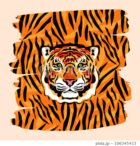 Tiger and pattern 2 Tiger and pattern 2 106345415