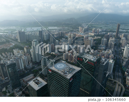 Aerial view of city landscape in Shenzhen city,China 106345660