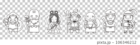 七福神單色 106346212