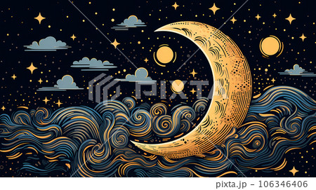 漫画 マンガ 月 106346406