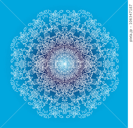 Colorful card with mandala. Colorful card with mandala. 106347187