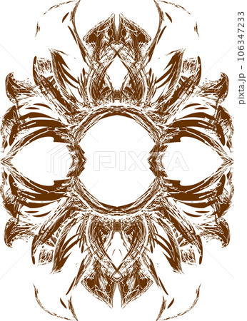 Abstract doodle frame 106347233