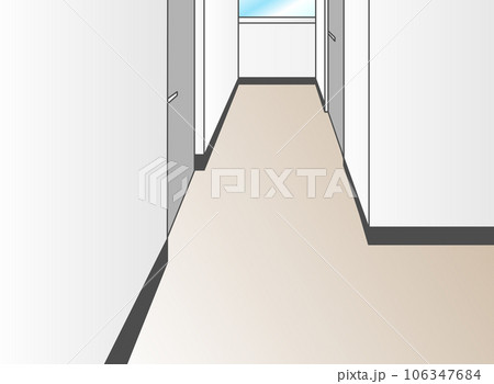 マンションやオフィス・施設の廊下 106347684
