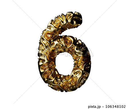 Digit made of gold Digit made of gold 106348102