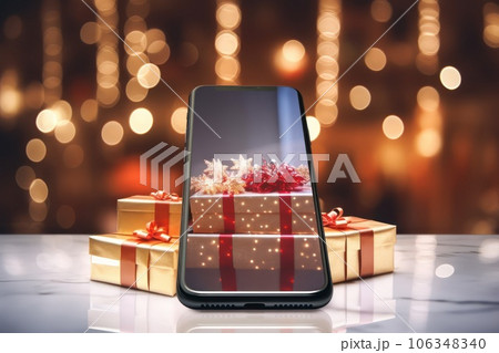 Online Christmas sales concept. Online Christmas sales concept. 106348340