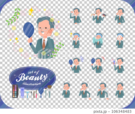 Set of business president men about beauty 106348483