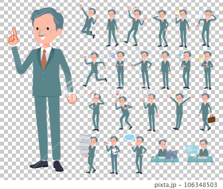 一組表達各種情感的商業總裁男人 一組表達各種情感的商業總裁男人 106348503