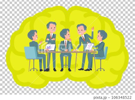 一群商業總裁開大腦會議 一群商業總裁開大腦會議 106348522
