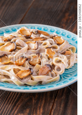 Creamy Tagliatelle and Mushrooms Creamy Tagliatelle and Mushrooms 106348662