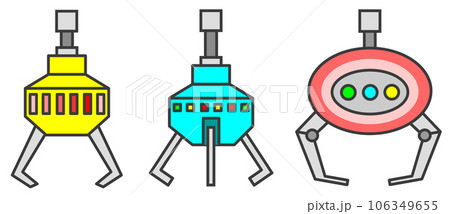 クレーンで景品を持上げて獲得するゲームのイラスト クレーンで景品を持上げて獲得するゲームのイラスト 106349655
