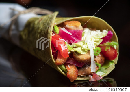 Homemade vegan tortillas. Homemade vegan tortillas. 106350307