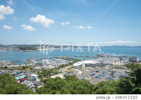 landscape view from Enoshima shrine at Enoshima Island in Fujisawa, Kanagawa, Japan 106351585