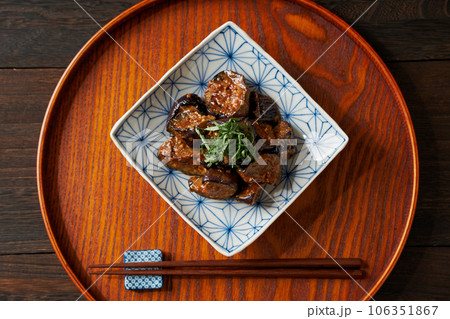 ナス味噌炒め 106351867