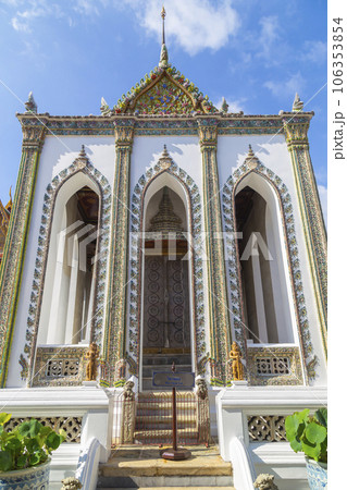 The Phra Viharn Yod Part of Wat Phra Kaew at Bangkok, Thailand 106353854