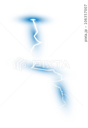 Blue Magic lightning and bright light effects. Discharge electric