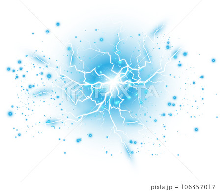 Blue Magic lightning and bright light effects. Discharge electric current. Charge current. Natural phenomena. PNG. Blue Magic lightning and bright light effects. Discharge electric current. Charge current. Natural phenomena. PNG. 106357017