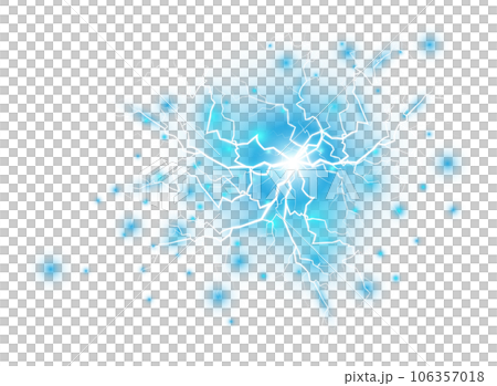 Blue Magic lightning and bright light effects. Discharge electric current. Charge current. Natural phenomena. PNG. Blue Magic lightning and bright light effects. Discharge electric current. Charge current. Natural phenomena. PNG. 106357018