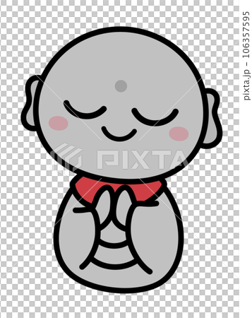 かわいいお地蔵様のイラスト 106357595