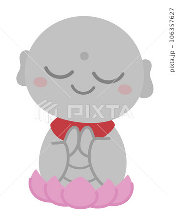 かわいいお地蔵様のイラスト 106357627