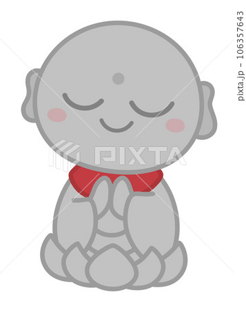 かわいいお地蔵様のイラスト 106357643