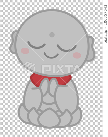 かわいいお地蔵様のイラスト 106357643