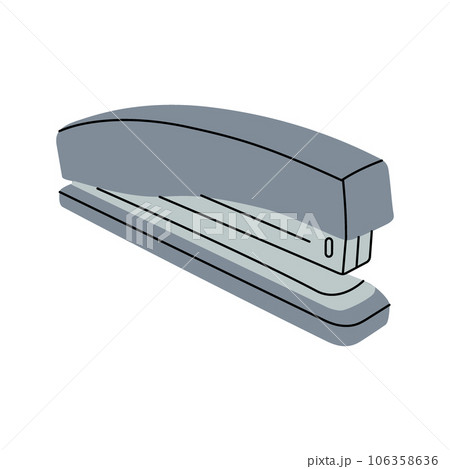 Office stapler, school supplies. Back to school. Vector illustration. 106358636