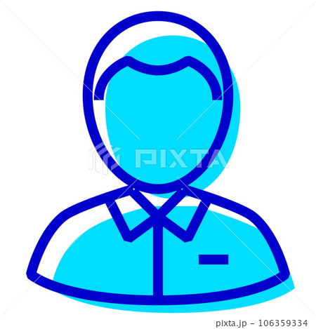 人、男性を表す2色スタイルのアイコン 人、男性を表す2色スタイルのアイコン 106359334