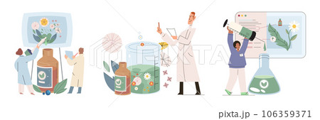Homeopathy and herbal remedies set. Medical research laboratory diagnostics. Homeopathic treatment and phytotherapy. Traditional herb recipes of alternative medicine. Medicine pharmacy. Herbal pills Homeopathy and herbal remedies set. Medical research laboratory diagnostics. Homeopathic treatment and phytotherapy. Traditional herb recipes of alternative medicine. Medicine pharmacy. Herbal pills 106359371