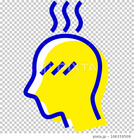 Two-color style icon representing injury/illness and fever Two-color style icon representing injury/illness and fever 106359509