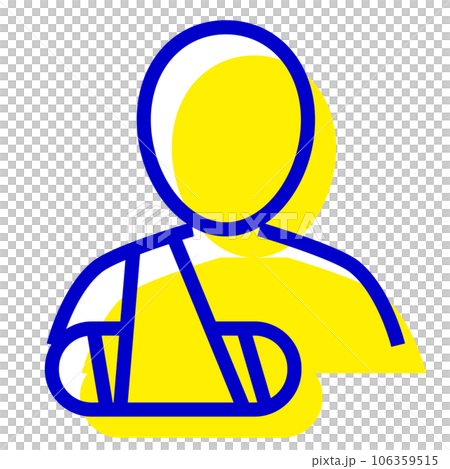 代表傷害、疾病和骨折的雙色風格圖標 代表傷害、疾病和骨折的雙色風格圖標 106359515