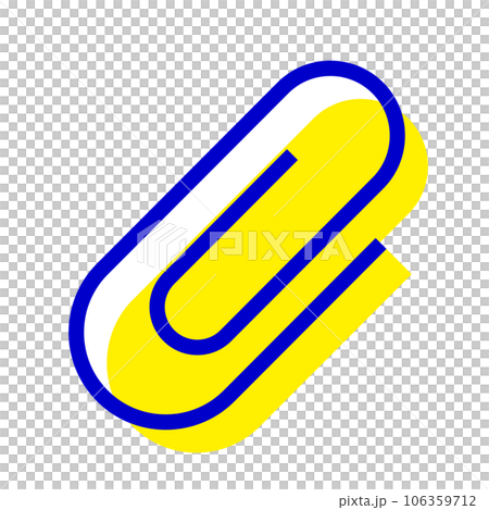 Two color style icons representing stationery, paperclip and paperclip Two color style icons representing stationery, paperclip and paperclip 106359712