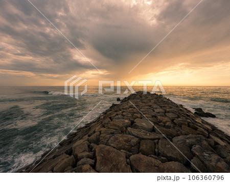 View south of Furadouro beach View south of Furadouro beach 106360796