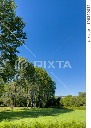 Lanscape view from the wooden pathway in Fiaes 106360853