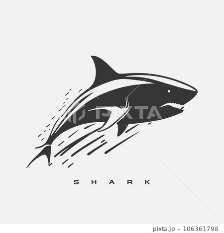 Modern vector shark logo template. 106361798