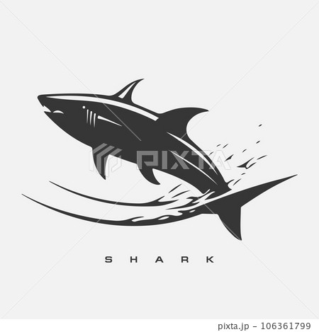 Modern vector shark logo template. 106361799
