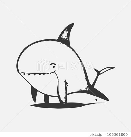 Modern vector shark logo template. 106361800