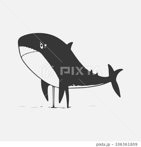 Modern vector shark logo template. 106361809