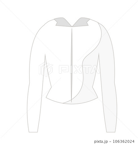 Isolated colored girl jacket clothes icon Vector 106362024