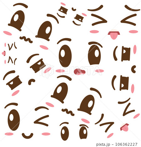 Seamless pattern background with borderless facial expressions Vector Seamless pattern background with borderless facial expressions Vector 106362227