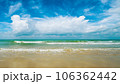 beautiful tropical beach and sea with blue sky 106362442