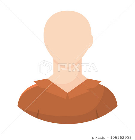 Isolated colored faceless avatar character Vector 106362952