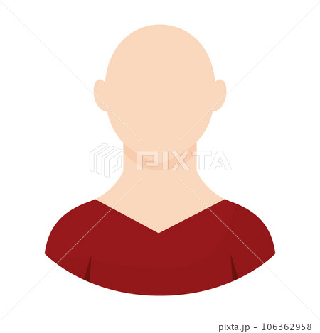 Isolated colored faceless avatar character Vector 106362958