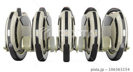Electric unicycles, 3D rendering 106363154