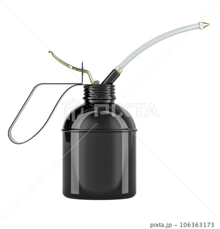 Oiler, Black Oil Can. 3D rendering Oiler, Black Oil Can. 3D rendering 106363173