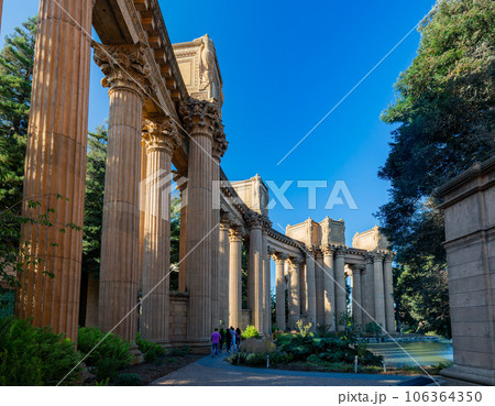 Sunny exterior view of the Palace of Fine Arts Sunny exterior view of the Palace of Fine Arts 106364350