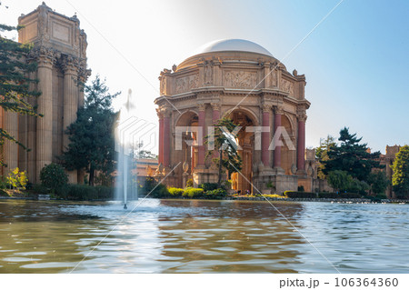 Sunny exterior view of the Palace of Fine Arts Sunny exterior view of the Palace of Fine Arts 106364360