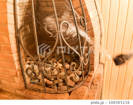 interior of a sauna interior of a sauna 106365216