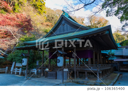 晩秋の古都鎌倉 紅葉の鎌倉宮(大塔宮) 拝殿 晩秋の古都鎌倉 紅葉の鎌倉宮(大塔宮) 拝殿 106365400